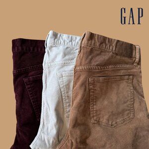 Three Pairs of Gap Slim Corduroy Jeans Size 31x32